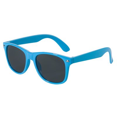 Kids Sunglasses with UV400 Protection - Lightweight Frames - Shatter-Resistant Lenses (Gloss Blue, Smoke)
