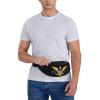 ODSLFHJD Coat Of Arms Of Virgin Islands National Emblem Fanny Pack Daypack Crossbody Waist Bag For Travel Sports Running Hiking, Black view 4