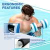 Sunlite Sports Water Weights Pool Exercise Dumbbells, Water Aerobic Equipment, High-Density EVA-Foam Dumbbell with Handle Strip, Aqua Therapy, Pool Fitness Exercise Set of 2 view 3