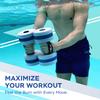 Sunlite Sports Water Weights Pool Exercise Dumbbells, Water Aerobic Equipment, High-Density EVA-Foam Dumbbell with Handle Strip, Aqua Therapy, Pool Fitness Exercise Set of 2 view 4