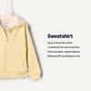 Amazon Essentials x Sofia Grainge Unisex Babies' Zip Hoodie Sweatshirt, Butter Yellow, 6-9 Months view 3