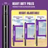 32FT Outdoor Portable Volleyball Net Set, Adjustable Height & Winch view 3