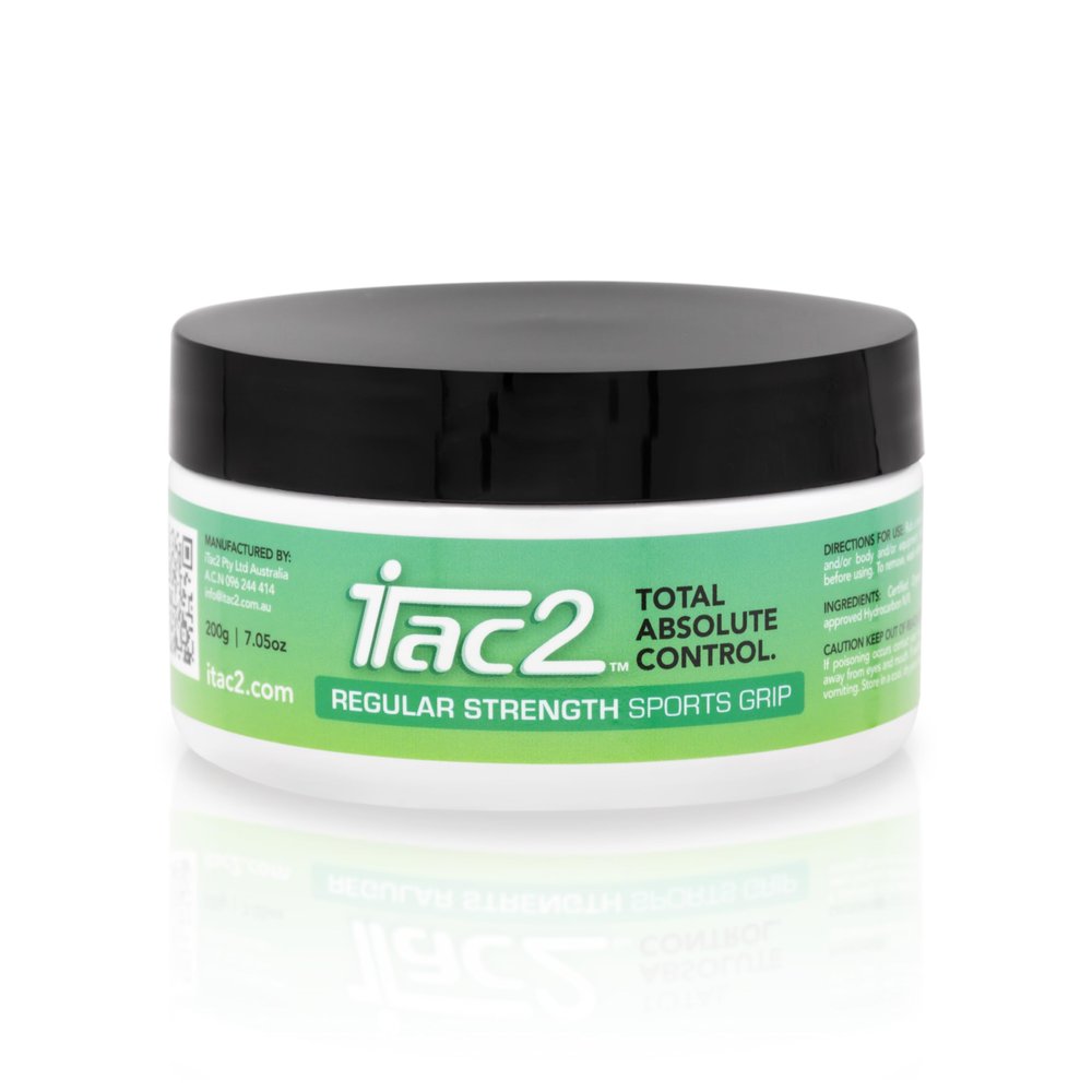 ITAC2 Regular Strength Sports Grip (200g / 7.05oz) Long-Lasting Beeswax Grip Aid for Rugby, Netball, Bowls, Diving & Fitness Natural, Waterproof, Anti-Slip Formula for Dry Hands & Equipment