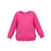 Boys Girls Toddler Cardigan Sweater Fall Winter Solid Color Hollow Knitted Jacket Party Birthday (Hot Pink, 4-5 Years) view 1