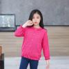 Boys Girls Toddler Cardigan Sweater Fall Winter Solid Color Hollow Knitted Jacket Party Birthday (Hot Pink, 4-5 Years) view 3