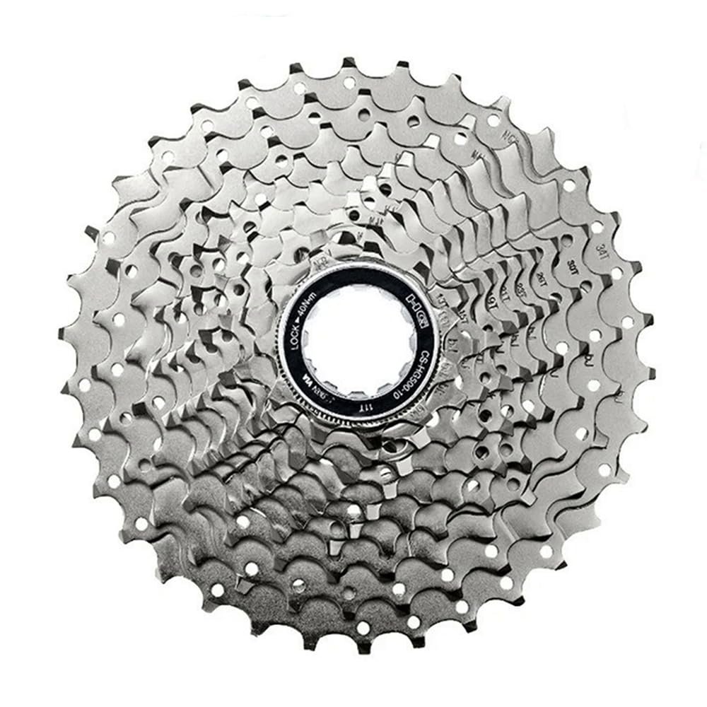Zenlux DEORE CS-HG500 10 Speed Road Cassette 11-25T 11-28T 11-32T 11-34T CS-HG50-10 11-36T Mountain Bike Cassette Sprocket Freewheel (11-34T)