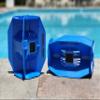 Hydro Tone - HYDRO-BELL Pool Exercise Dumbbells Pair | Water Weights | Functional Strength Training in the Pool | Quick Start Guide (Blue) view 2