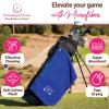 Personalized Passion Golf Towels with Corner Grommet - 16"x26" Customized Velour Cotton Golf Bag Towels with Name - Super Soft and Highly Absorbent - Quickly Remove Dirt and Sweat - Royal Blue view 3