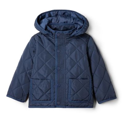 Amazon Essentials x Sofia Grainge Unisex Toddlers' Midweight Field Jacket with Hood, Dark Navy, 3T