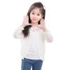 Boys Girls Toddler Cardigan Sweater Fall Winter Solid Color Hollow Knitted Jacket Party Birthday (White, 4-5 Years) view 4