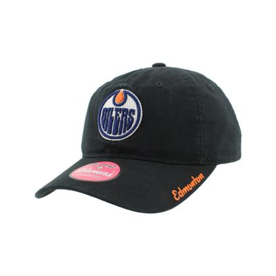 Edmonton Oilers NHL Officially Licensed Women's Adjustable Hat Girlfriend Icon Black