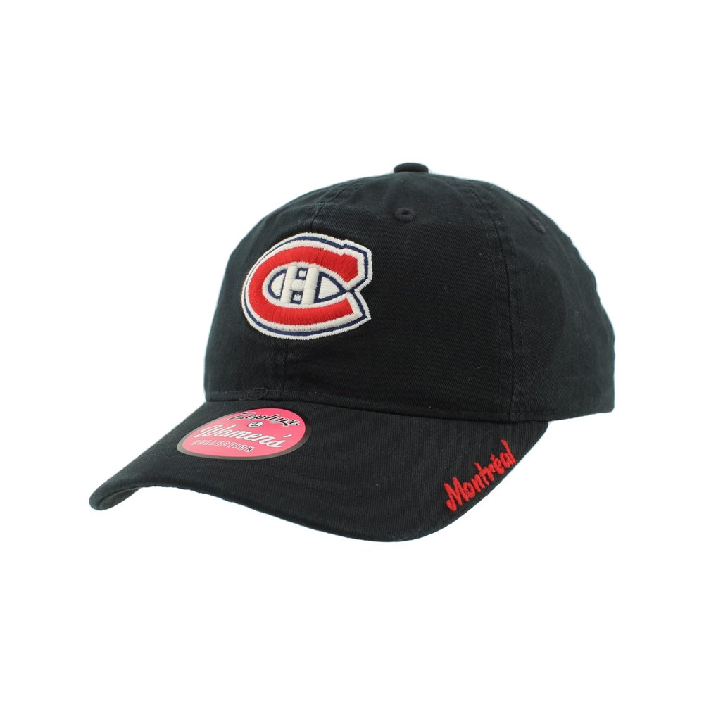 Montreal Canadiens NHL Officially Licensed Women's Adjustable Hat Girlfriend Icon Black