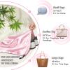 RUDONG M 4 Pack Satin Dust Bags for Handbag, Silky Dust Cover Bags with Drawstring, Pink Purse Dust Bags for Storage, Travel Pouch Clothes Shoes view 3