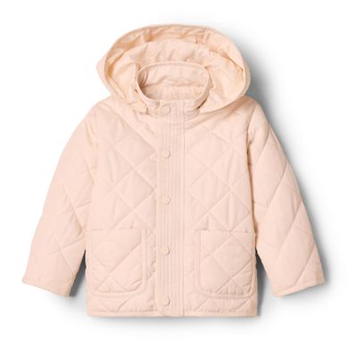 Amazon Essentials x Sofia Grainge Unisex Toddlers' Hooded Insulated Midweight Field Jacket, Pearl, 4T