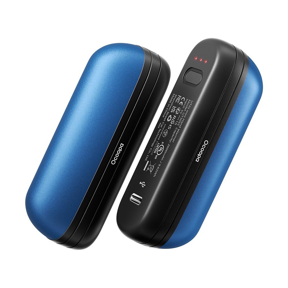 OCOOPA 2 in 1 Magnetic Rechargeable Hand Warmers, UT2s Mini Electric Handwarmers 2 Pack, Split USB-C, Reusable Portable Pocket Heater, Raynauds, Golf, Christmas, Tech Gifts for Women Men