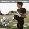hisptgo Kids Football Gloves Ultra-Sticky Receiver Glove for Kids with Enhanced Grip and Protection, Football Gloves Youth Boys 8-12, Spiral White view 4