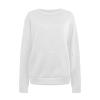 FOCLMP Women Solid Colors Crewneck Sweatshirts Long Sleeve Pullover Tops No Hood Cute Sweatshirt Comfort Sweaters 2024 Sweatshirt for Women Lightweight White Xx-Large view 2