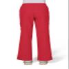 KOI Basics Women's 8 Pocket Holly Cargo Scrub Pants with a Drawstring Waist Heather Candy Red Medium Petite view 2