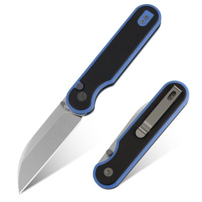 FINTISO Pocket Knife, 3" 14C28N Blade EDC Knife with G10 Handle, Folding Knife with Pocket Clip for Outdoor Camping, Hunting, Hiking, Survival, Parrot Series