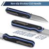 FINTISO Pocket Knife, 3" 14C28N Blade EDC Knife with G10 Handle, Folding Knife with Pocket Clip for Outdoor Camping, Hunting, Hiking, Survival, Parrot Series view 3