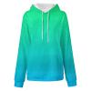 FOCLMP Women Gradient Color Oversized Hoodies Trendy 2024 Pullover Sweatshirts Comfort Sweatshirt Tops Fall Fashion Clothes Hoodie Women Green 3X-Large view 3