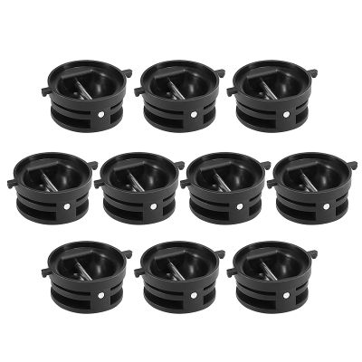 HXBER 10 PCS Surfboard Leash Plug Board Surfing Leash Plugs Surfing Board Cup with Stainless Pin, Black