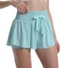 Women Flowy Athletic Shorts High Waisted Gym Yoga Workout Running Tennis Skort with Pockets Cute Summer Clothes M Light Green view 1