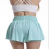 Women Flowy Athletic Shorts High Waisted Gym Yoga Workout Running Tennis Skort with Pockets Cute Summer Clothes M Light Green view 2
