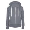 FOCLMP Women 2024 Zip Up Trendy Hoodies Lightweight Sweatshirts Jackets Drawstring Hooded Sweatshirt Casual Fashion Clothes Hiking Sweatshirt Women Gray X-Large view 1