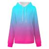 FOCLMP Women Gradient Color Oversized Hoodies Trendy 2024 Pullover Sweatshirts Comfort Sweatshirt Tops Fall Fashion Clothes Cute Hoodie Hot Pink X-Large view 2