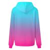 FOCLMP Women Gradient Color Oversized Hoodies Trendy 2024 Pullover Sweatshirts Comfort Sweatshirt Tops Fall Fashion Clothes Cute Hoodie Hot Pink X-Large view 3