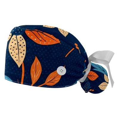 2 Pieces Scrub Caps Women National Pattern Men's Scrub Cap Surgical Scrub Cap for Nurse Multi