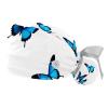 2 Pieces Scrub Caps Women Butterflies Scrub Caps Women Satin Lined Surgical Bouffant Caps for Women for Hospital Multi view 1