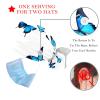 2 Pieces Scrub Caps Women Butterflies Scrub Caps Women Satin Lined Surgical Bouffant Caps for Women for Hospital Multi view 3