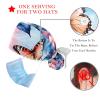 2 Pieces Scrub Caps Women Branch Flowers Butterfly Scrub Caps Women Ponytail Surgical Scrub Cap for Hospital Multi view 3