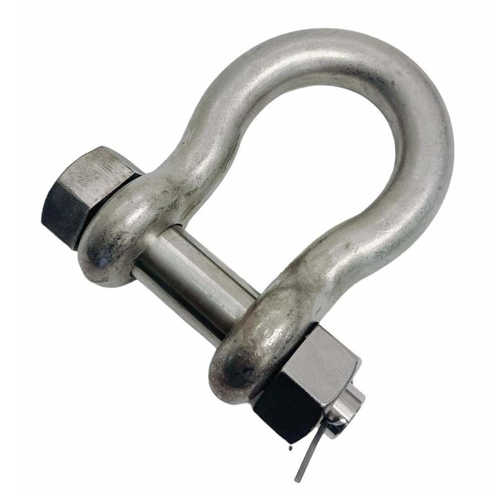 Prolinemax Marine T316 Stainless Steel Drop Forged 5/8" Bolt Pin Anchor Shackle 4000 Lb WLL