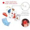 2 Pieces Scrub Caps Women Animals Bear Plant Chef Cap Surgical Bouffant Caps for Women for Beauty Salon Multi view 3