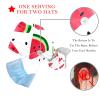 2 Pieces Scrub Caps Women Watermelons Fruits Scrub Caps Women Satin Lined Nursing Hats for Women for Hospital Multi view 3