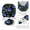 2 Pieces Scrub Caps Women Watercolor Herbs Scrub Caps Women Satin Lined Surgical Cap for Home Multi view 4