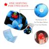 2 Pieces Scrub Caps Women Wildflower Orchid Flower Men's Scrub Cap Surgical Bouffant Caps for Women for The Surgeon Multi view 3