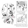 2 Pieces Scrub Caps Women Flower Herb Scrub Caps Women Satin Lined Scrub Caps Surgical Women for Hospital Multi view 4