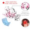2 Pieces Scrub Caps Women Tree Branch Leaves Chef Cap Surgical Cap for Beauty Salon Multi view 3
