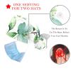 2 Pieces Scrub Caps Women Jasmine Flower Branch Scrub Caps Women Satin Lined Surgical Cap for Nurse Multi view 3