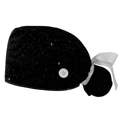 2 Pieces Scrub Caps Women Star Scrub Caps Women Ponytail Surgical Bouffant Caps for Women for Chef Multi