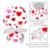 2 Pieces Scrub Caps Women Cupcake Candy Hearts Ponytail Scrub Cap Surgical Cap for Chef Multi view 4