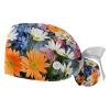 2 Pieces Scrub Caps Women Floral Petal Men's Scrub Cap Scrub Caps Surgical Women for Hospital Multi view 1