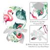 2 Pieces Scrub Caps Women Watercolor Tropical Plant Chef Hat Surgical Cap for Beauty Salon Multi view 4