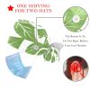 2 Pieces Scrub Caps Women Leaf Ponytail Scrub Cap Surgical Scrub Cap for Home Multi view 3