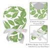 2 Pieces Scrub Caps Women Leaf Ponytail Scrub Cap Surgical Scrub Cap for Home Multi view 4
