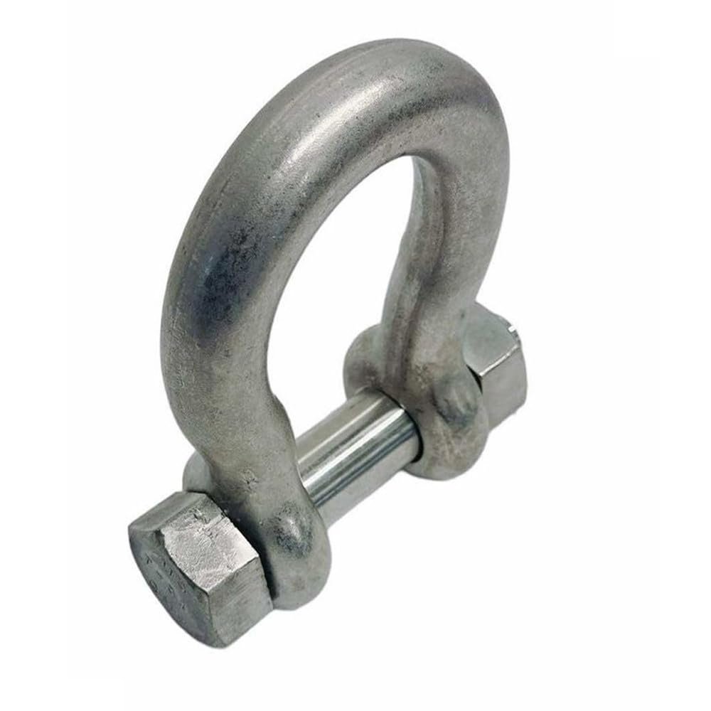 DBMIMPORTERS 1" Bolt Pin Anchor Shackle 10,000 Lbs WLL, T316 Stainless Steel, Drop Forged